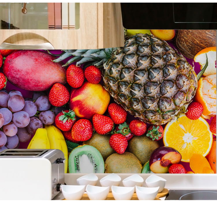 Fototapete blumen fruchtige farbenpracht - TenStickers