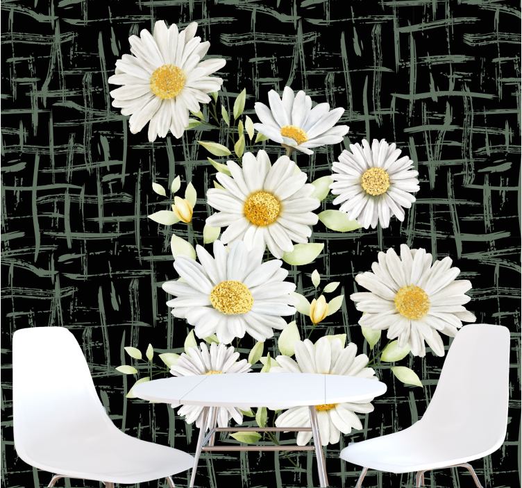 Fototapete blumen gänseblümchen arrangement - TenStickers