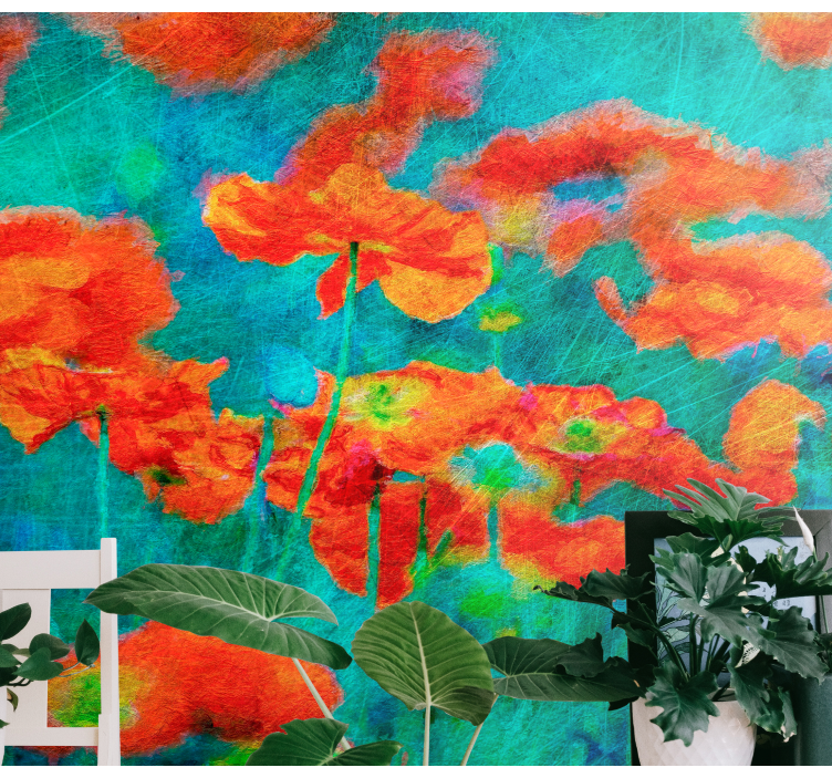 Fototapete blumen lebendige blumenpracht - TenStickers