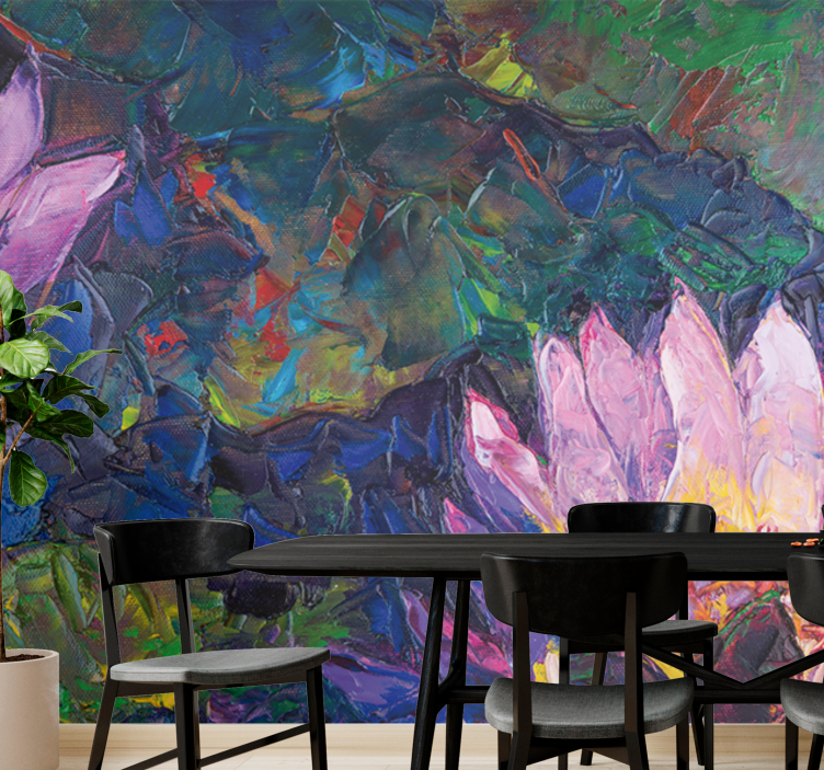 Fototapete blumen lotusblüte abstrakt - TenStickers