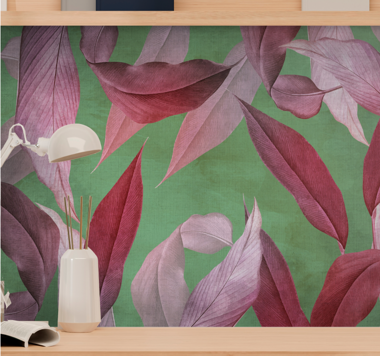 Fototapete Blumen orchideenblatt-design - TenStickers