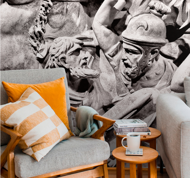 Fototapete klassische kunst antike schlachtszene - TenStickers