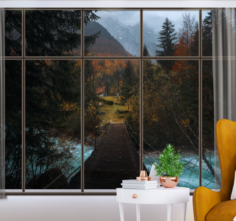 Fototapete landschaften bergweg szene - TenStickers