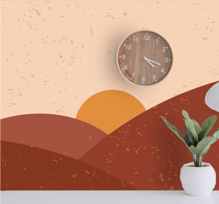 Fototapete landschaften dämmerung über gipfeln - TenStickers