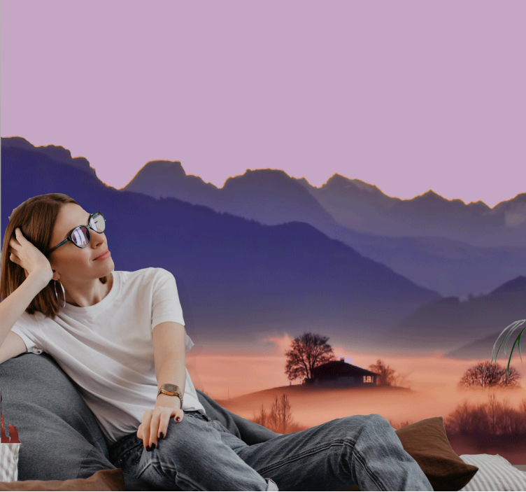 Fototapete landschaften ruhige berglandschaft - TenStickers