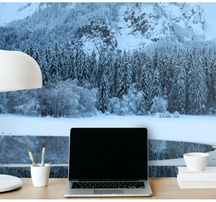 Fototapete landschaften ruhige winterlandschaft - TenStickers