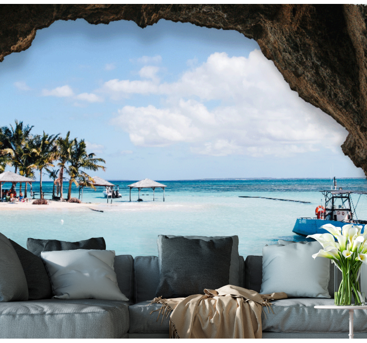 Fototapete landschaften tropisches küstenpanorama - TenStickers