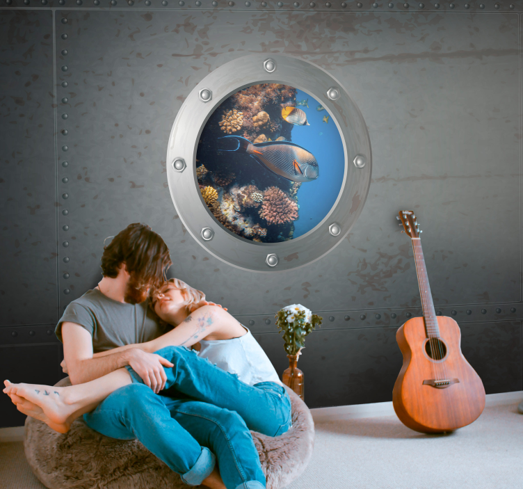 Fototapete meer mit blick auf das wasserleben - TenStickers