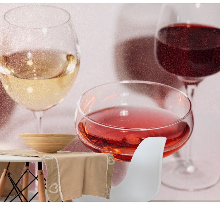 Fototapete musik elegante weingläser - TenStickers