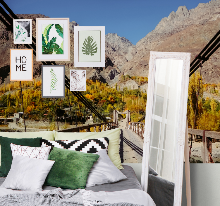 Fototapete Natur lebendiges laubarrangement - TenStickers