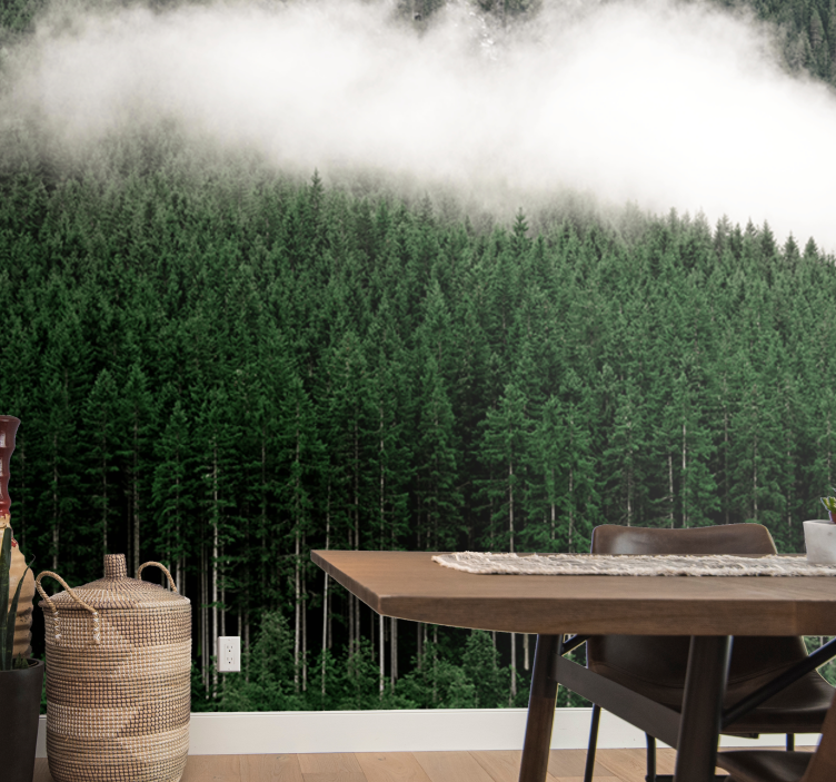 Fototapete natur majestätische waldlandschaft - TenStickers