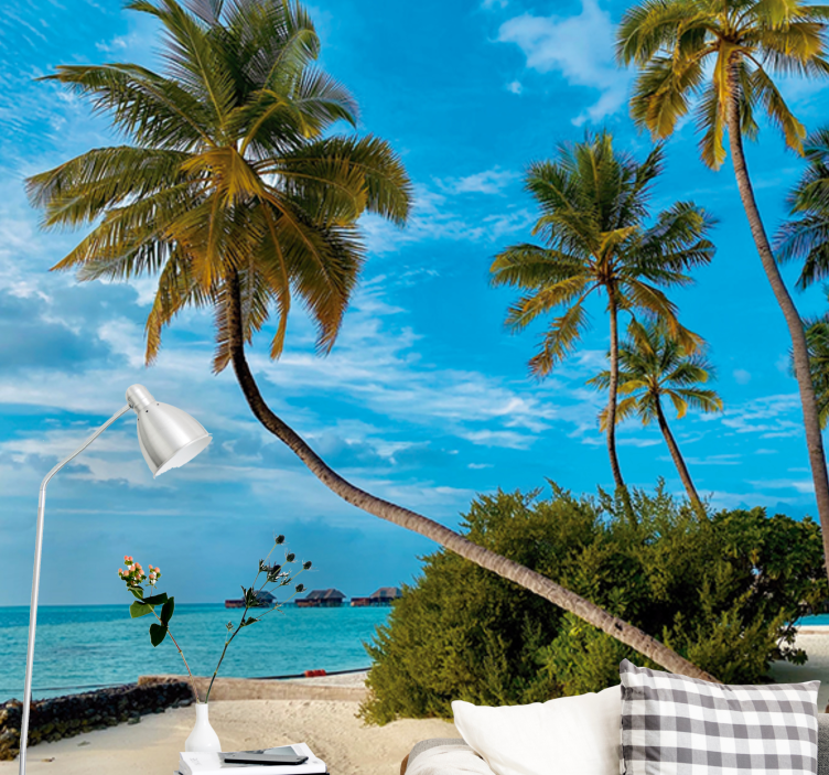 Fototapete natur tropische palmenlandschaft - TenStickers