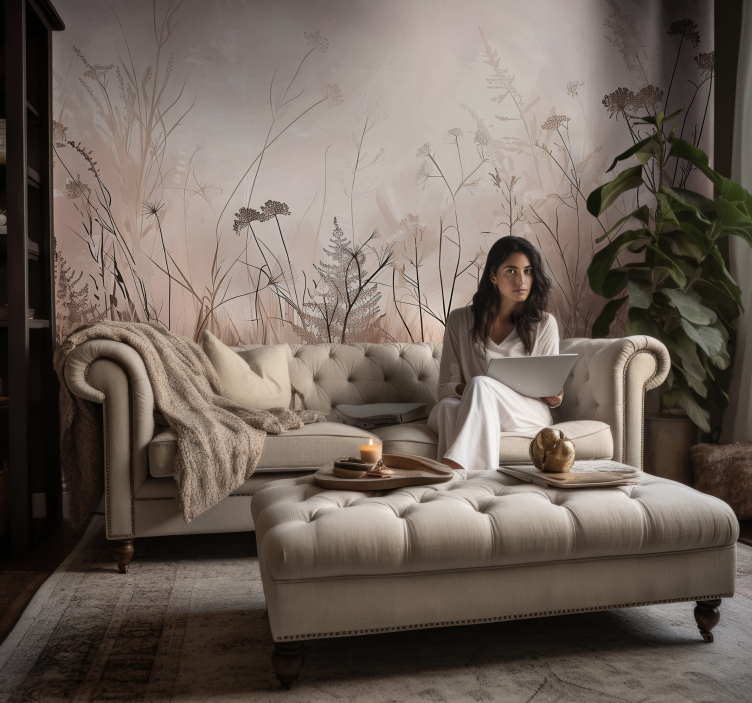 Fototapete Natur wilde Pflanzen - TenStickers