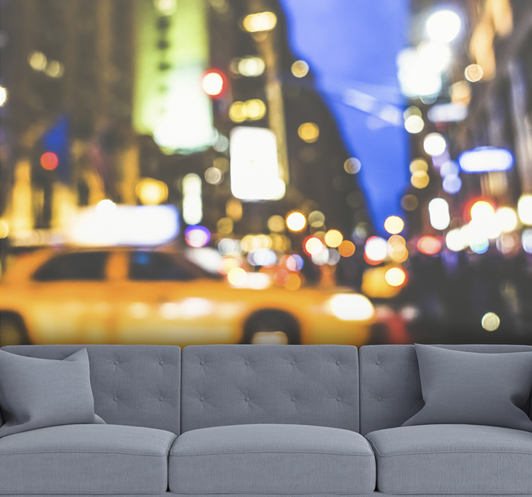 Fototapete Städte geschäftige stadtnacht - TenStickers