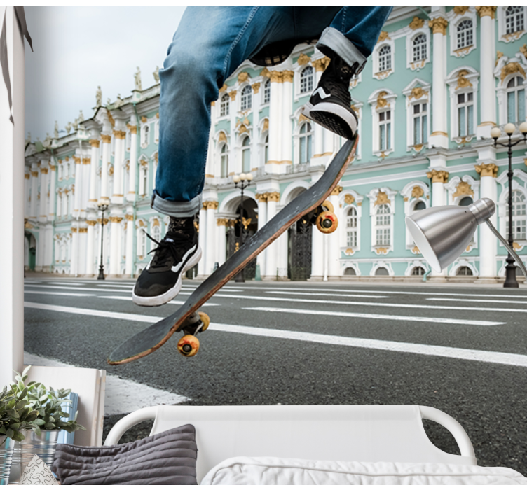Fototapete Städte und Länder skateboarder in bewegung - TenStickers