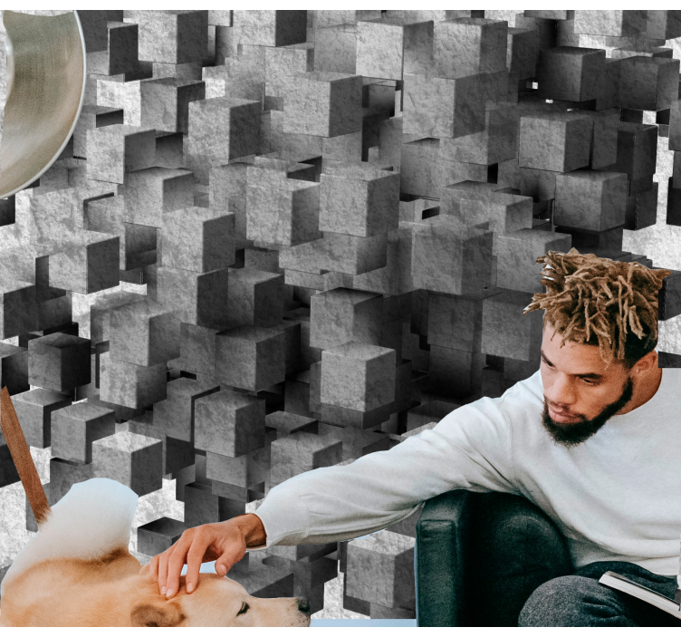 Fototapete textur würfelflächenmuster - TenStickers