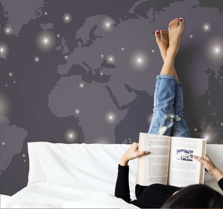 Fototapete Weltkarte sternenweltkarte - TenStickers