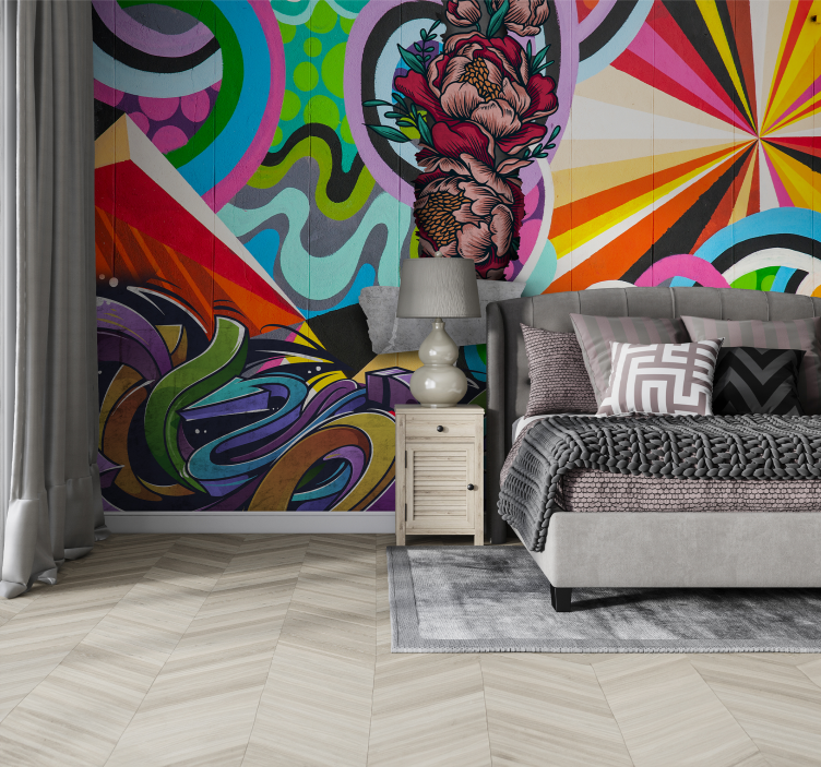 Graffiti Urban Art Fototapete - TenStickers