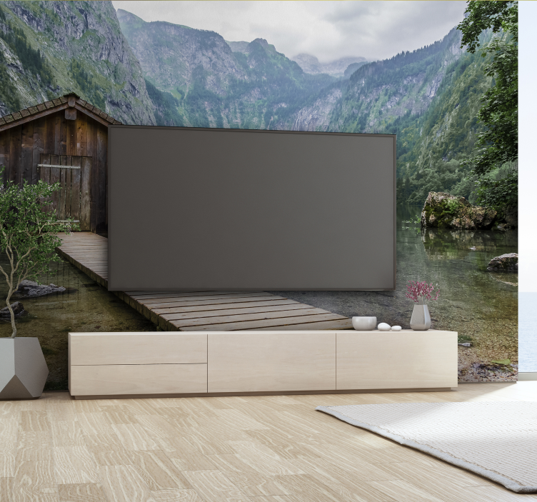 Fototapete Natur ruhige seenlandschaft - TenStickers