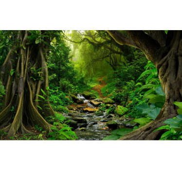 Tapete wald tropische wald-oase - TenStickers