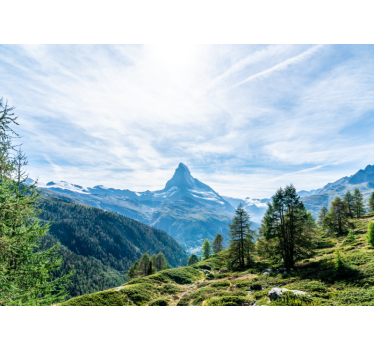Fototapete berge majestätischer berggipfel - TenStickers