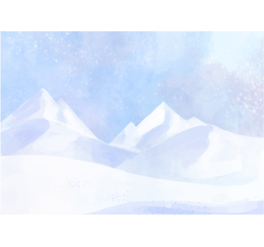 Fototapete Berge schneebedeckte berggipfel - TenStickers