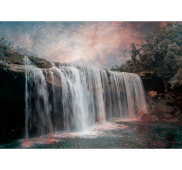 Fototapete Wasserfall majestätischer wassersprung - TenStickers
