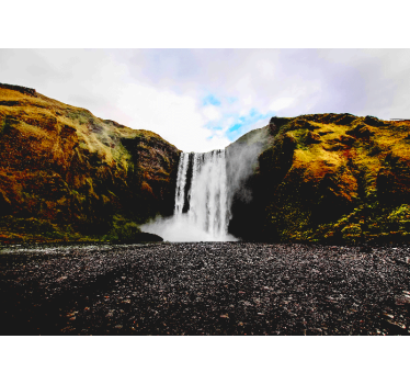 Fototapete Wasserfall majestätische wasserfallszene - TenStickers