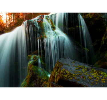 Fototapete wasserfall sanftes fallendes wasser - TenStickers