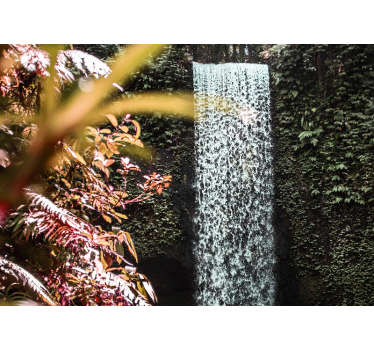 Fototapete Wasserfall tropische ruhige atmosphäre - TenStickers