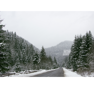 Fototapete berge eisige berglandschaft - TenStickers