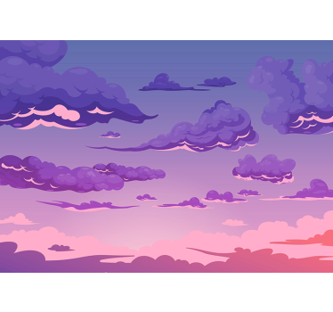 Fototapete himmel verspielte wolkenansicht - TenStickers