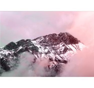 Fototapete berge schneebedeckter gipfel - TenStickers