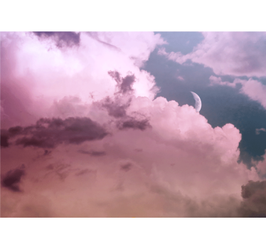 Fototapete himmel wolkenmondlicht himmel - TenStickers