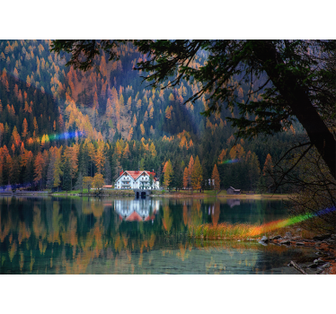 Fototapete landschaften beruhigendes bergecho - TenStickers