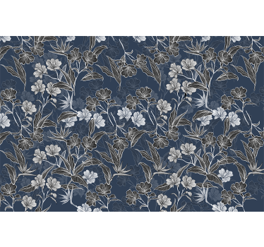 Fototapete blumen elegantes florales muster - TenStickers