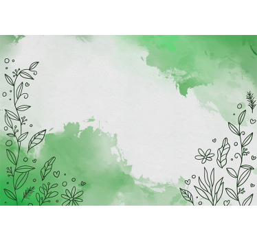 Fototapete natur botanische linienkunst - TenStickers