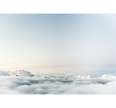 Fototapete berge mit ruhiger wolkenlandschaft - TenStickers
