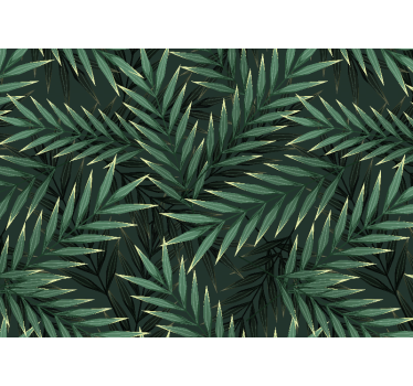 Fototapete natur lebendige smaragdgrüne blätter - TenStickers