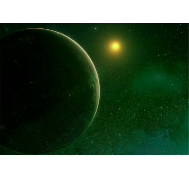 Fototapete weltraum planetarische himmelslandschaft - TenStickers