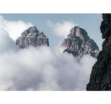 Fototapete berge majestätische gipfel über wolken - TenStickers
