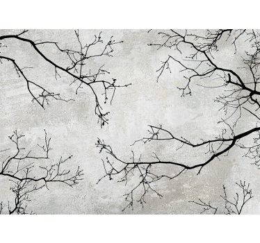 Fototapete Natur zweig-silhouette-design - TenStickers