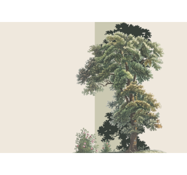 Fototapete natur farbige blätterlandschaft - TenStickers