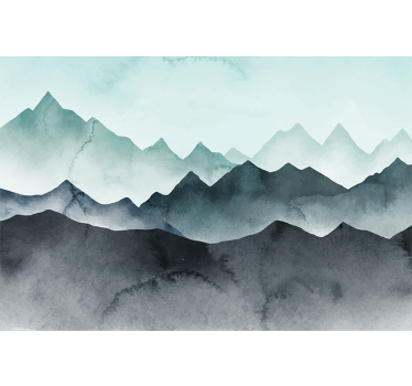 Fototapete berge majestätischer berg-horizont - TenStickers