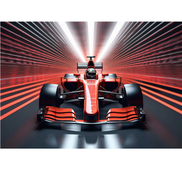Fototapete für Jugendzimmer rote Formel 1 - TenStickers