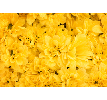 Fototapete gelbe Blumenmischung - TenStickers