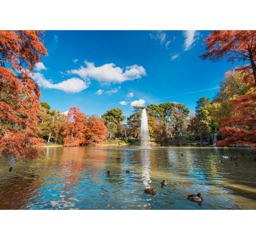 Fototapete See herbstliche seeszene - TenStickers