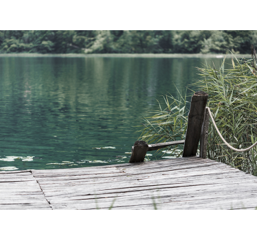 Fototapete See ruhiger pier - TenStickers