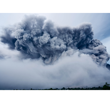 Fototapete Himmel flüchtige aschewolke - TenStickers