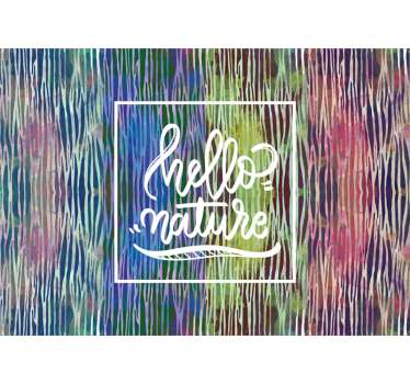 Fototapete natur hallo natur spruch - TenStickers